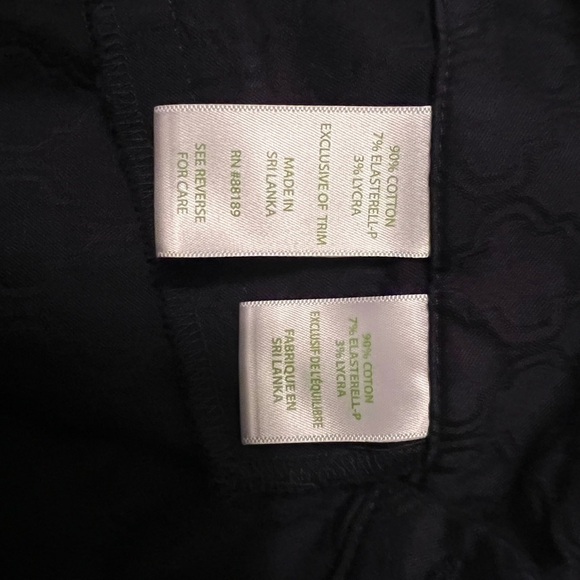 Lilly Pulitzer Women's Kelly Textured Ankle Length Skinny Pant 00 Blue Stretchy - Picture 6 of 7